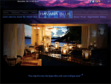 Tablet Screenshot of havanabluerestaurant.com